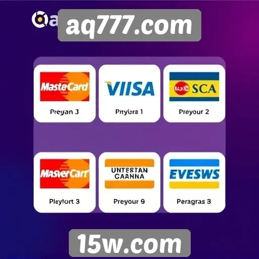 Métodos de pagamento disponíveis em aq777.com
